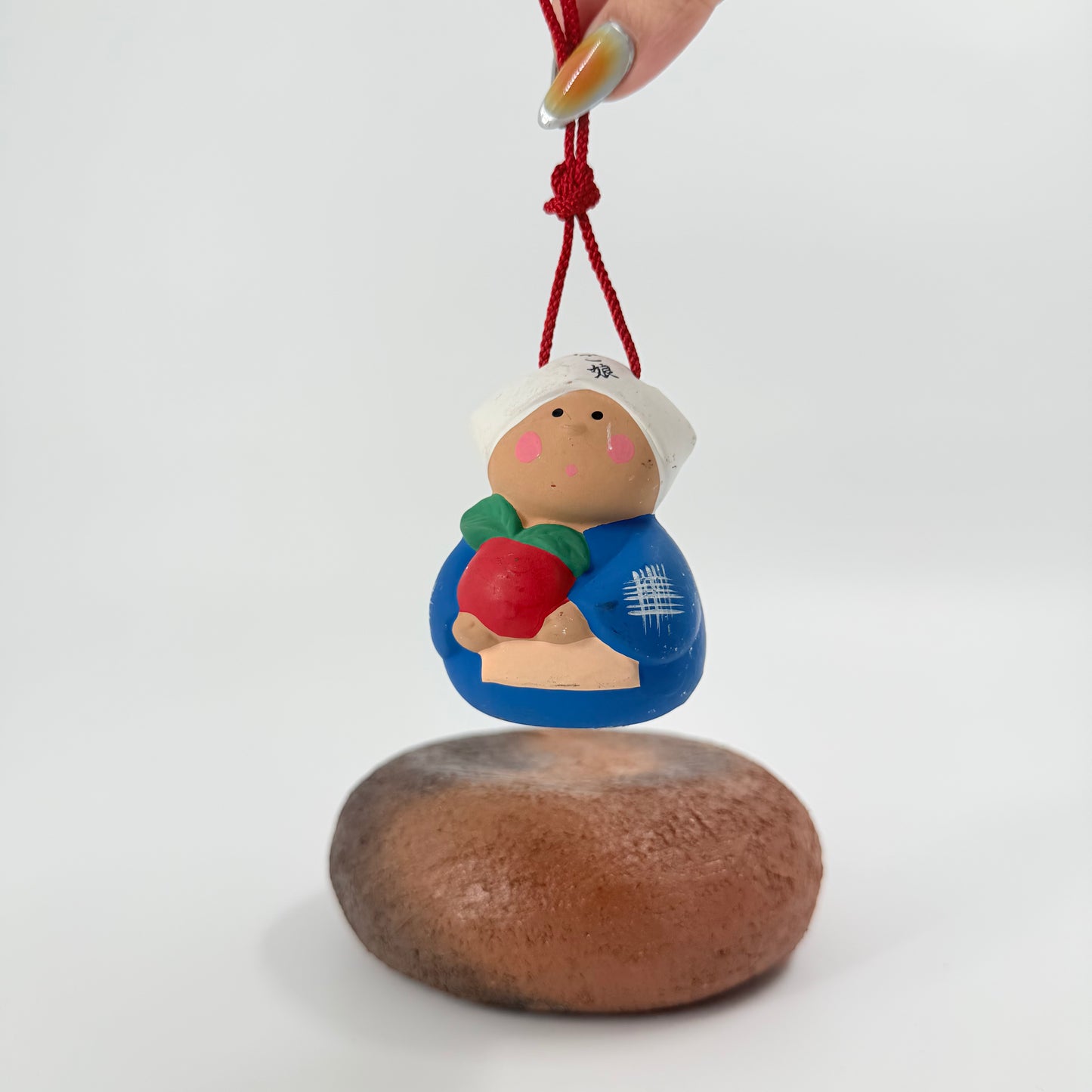 Hietsuki Statue – Handmade Ceramic Folk Doll Ornament | 火付け