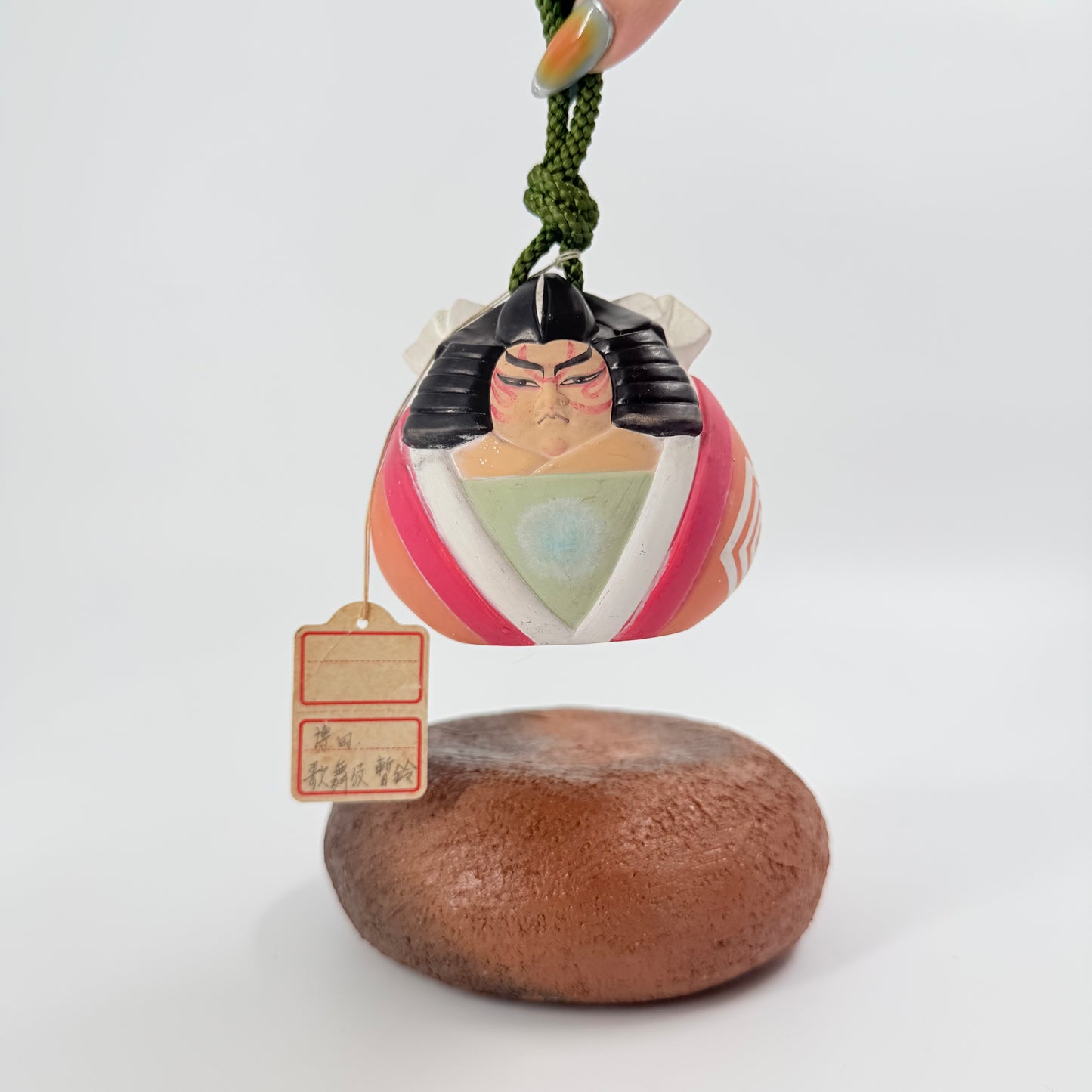Kabuki Daruma Statue – Japanese Ceramic Good Luck Ornament | 歌舞伎達磨