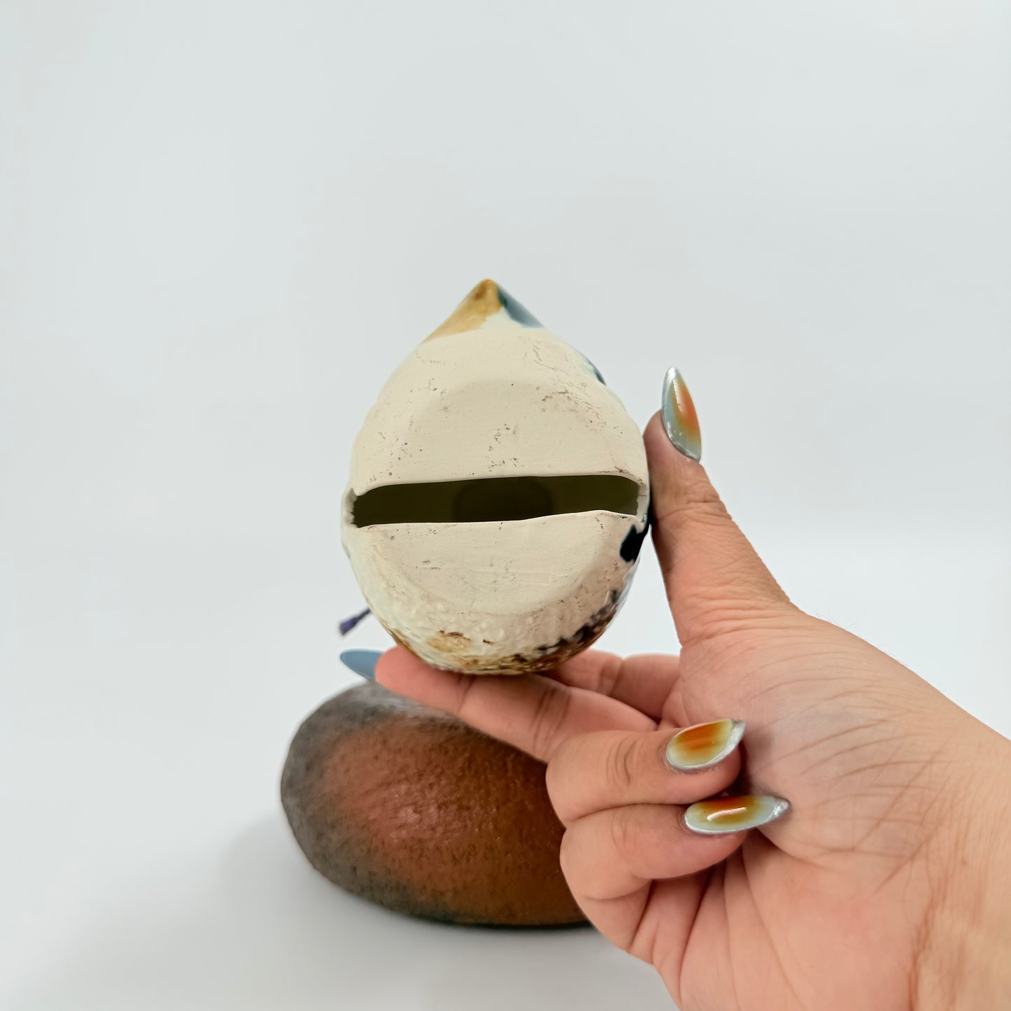 Japanese Ceramic Fish Clay Bell – Umi Kawa Glaze Ornament | 海川鈴