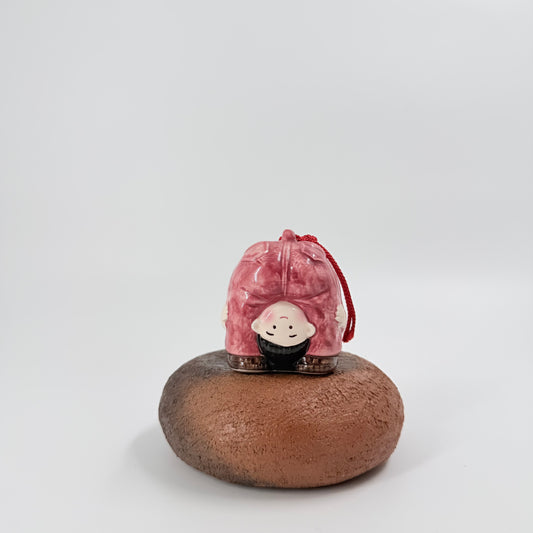 Lucky Child Statue (Fukudō) – Ceramic Good Fortune Ornament | 福童