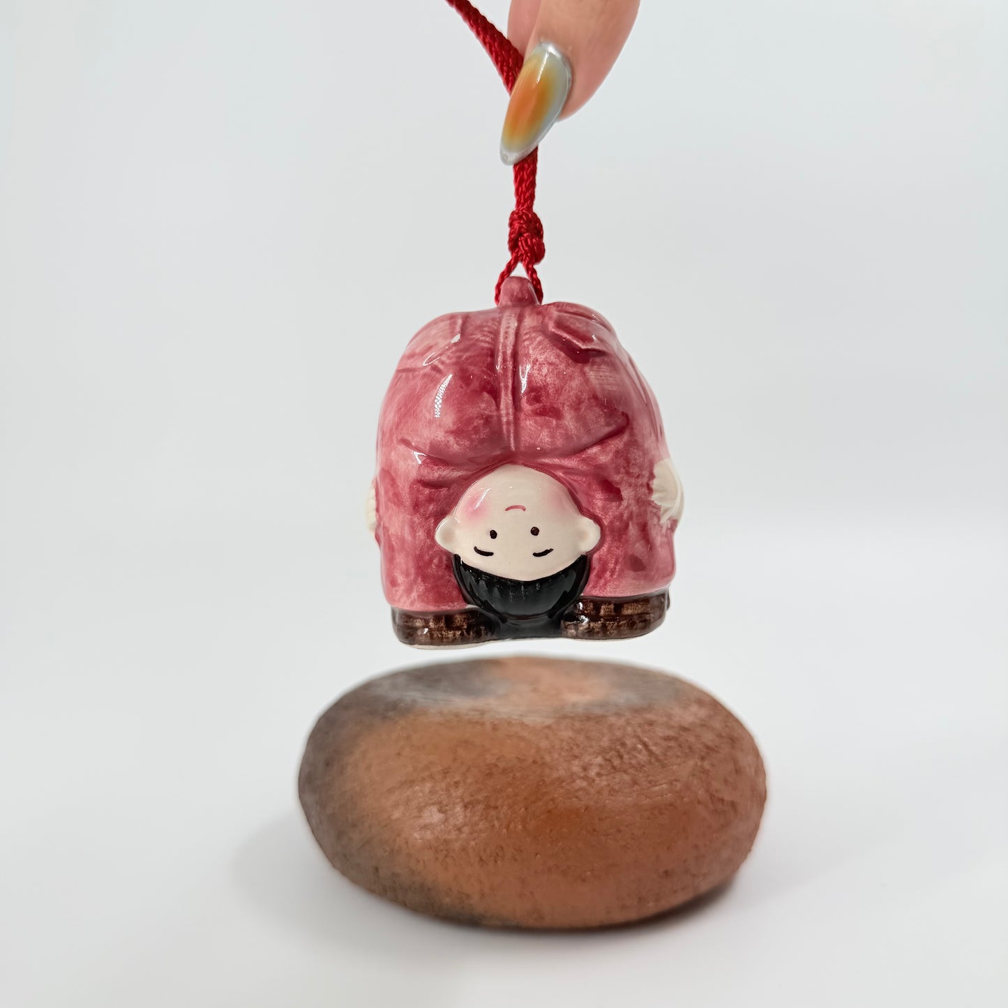 Lucky Child Statue (Fukudō) – Ceramic Good Fortune Ornament | 福童
