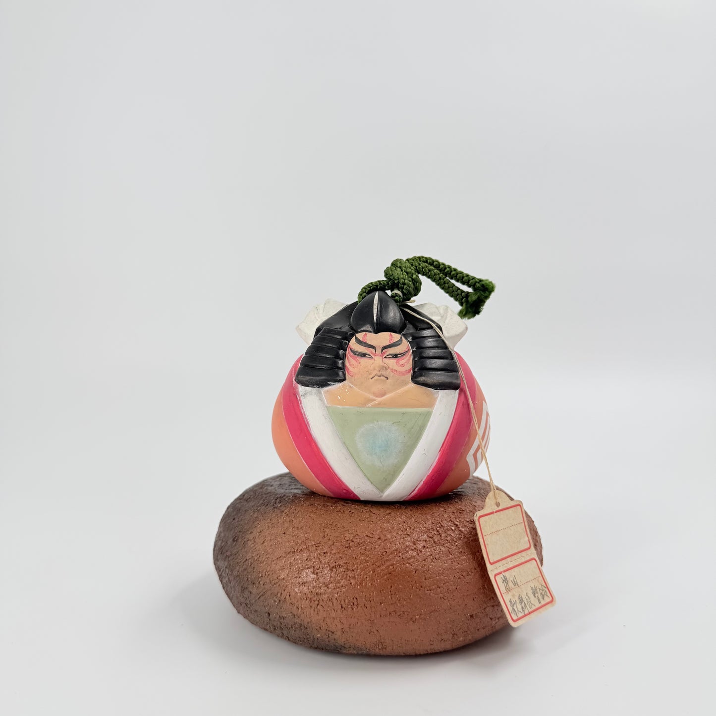 Kabuki Daruma Statue – Japanese Ceramic Good Luck Ornament | 歌舞伎達磨