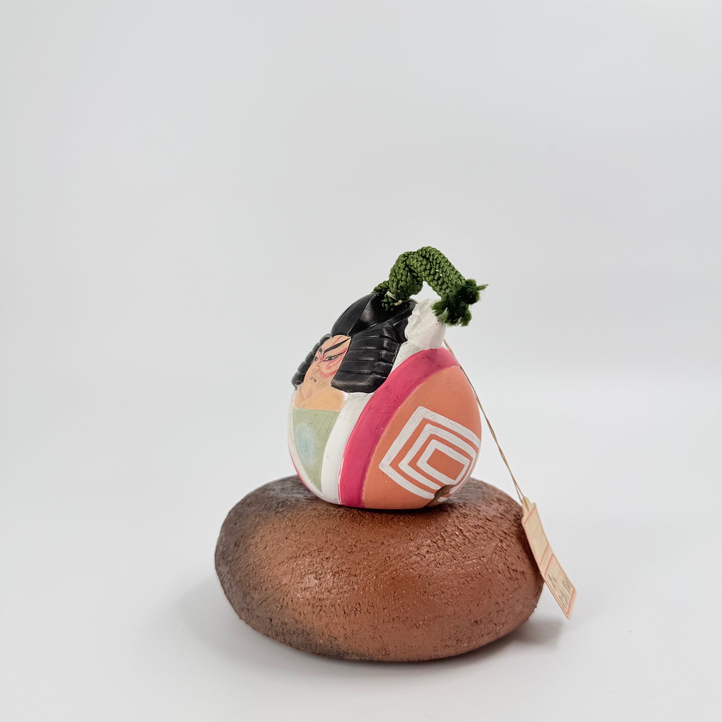 Kabuki Daruma Statue – Japanese Ceramic Good Luck Ornament | 歌舞伎達磨